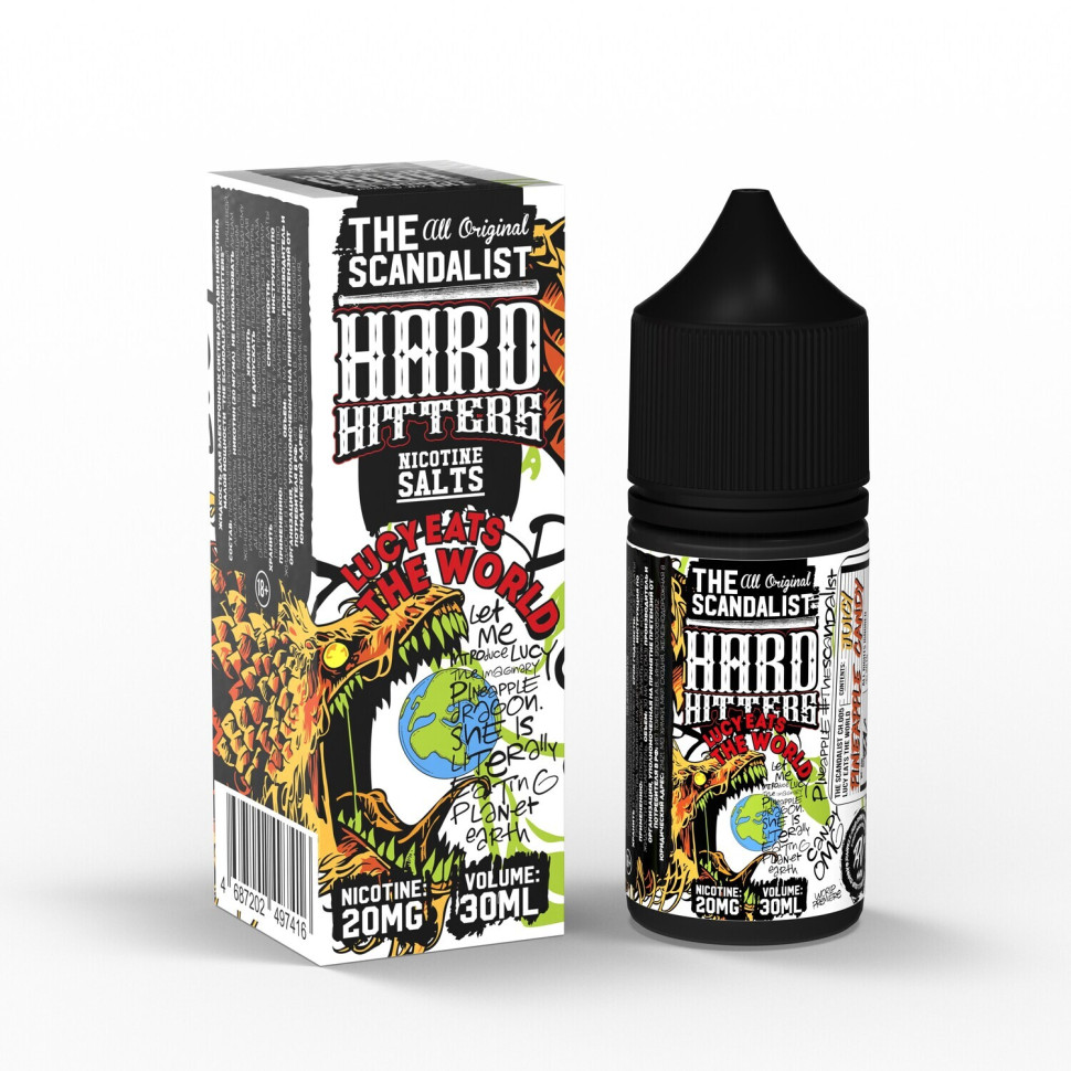 картинка The Scandalist Hardhitters 30 мл 20 Salt - Lucy Eats the World от магазина BigSmoke