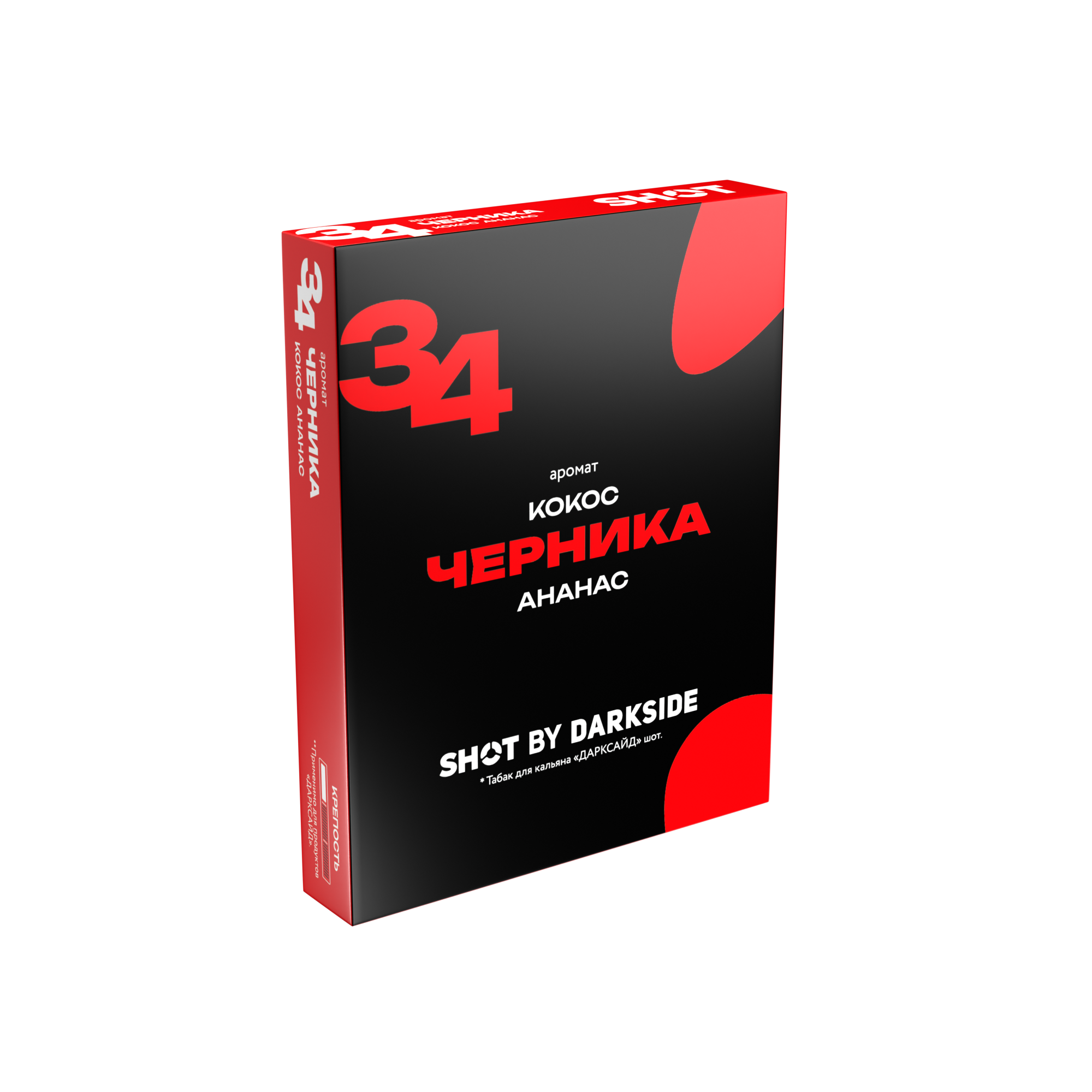 картинка Табак Darkside Shot - 34 Черника Кокос Ананас 25 гр. от магазина BigSmoke