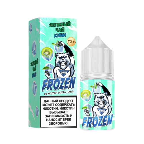 картинка Жидкость GANG FROZEN 30ml 2% Ultra - Зеленый чай Киви от магазина BigSmoke