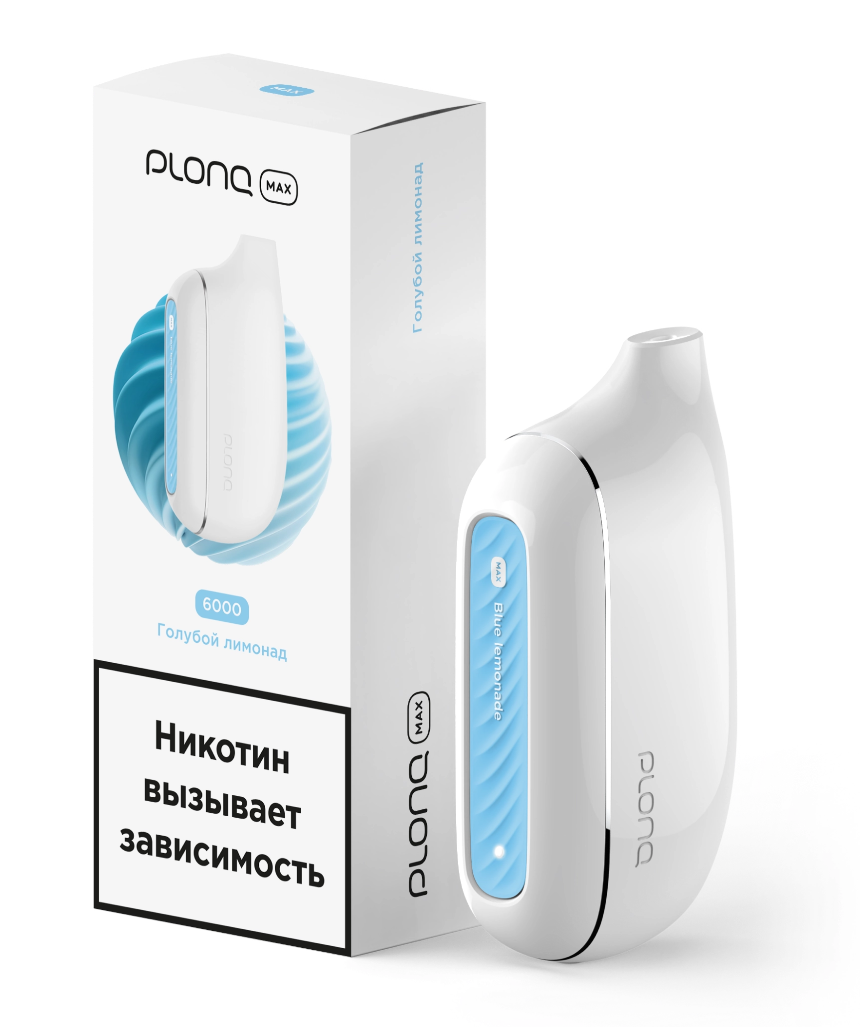 картинка Plonq MAX 6000 - Голубой Лимонад от магазина BigSmoke