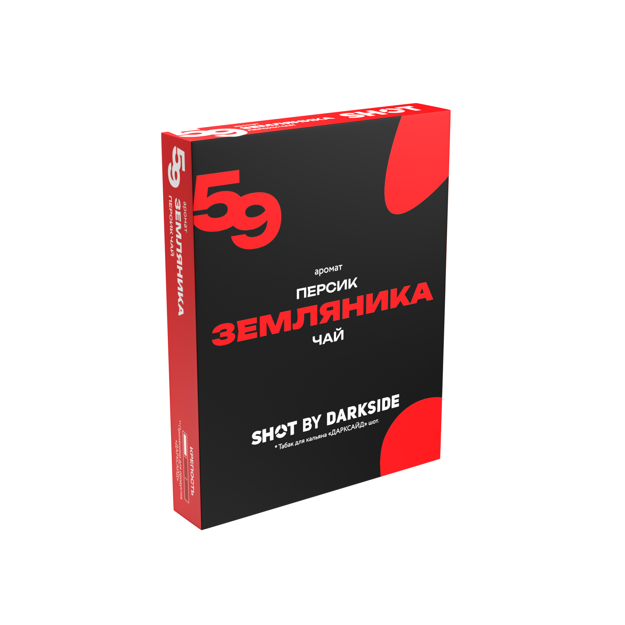 картинка Табак Darkside Shot - Земляника Персик Чай 25 гр. от магазина BigSmoke