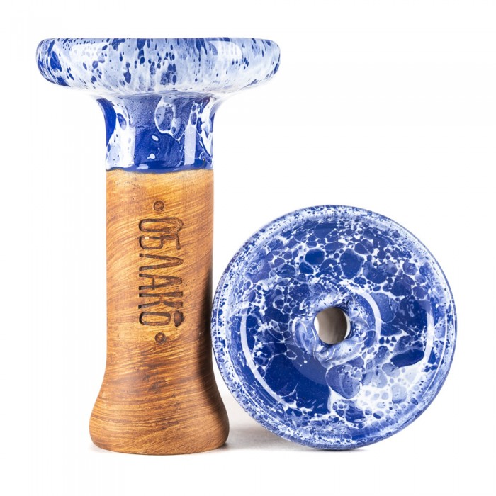 картинка Чаша ОБЛАКО Phunnel M Glaze Сине Белый Мрамор от магазина BigSmoke