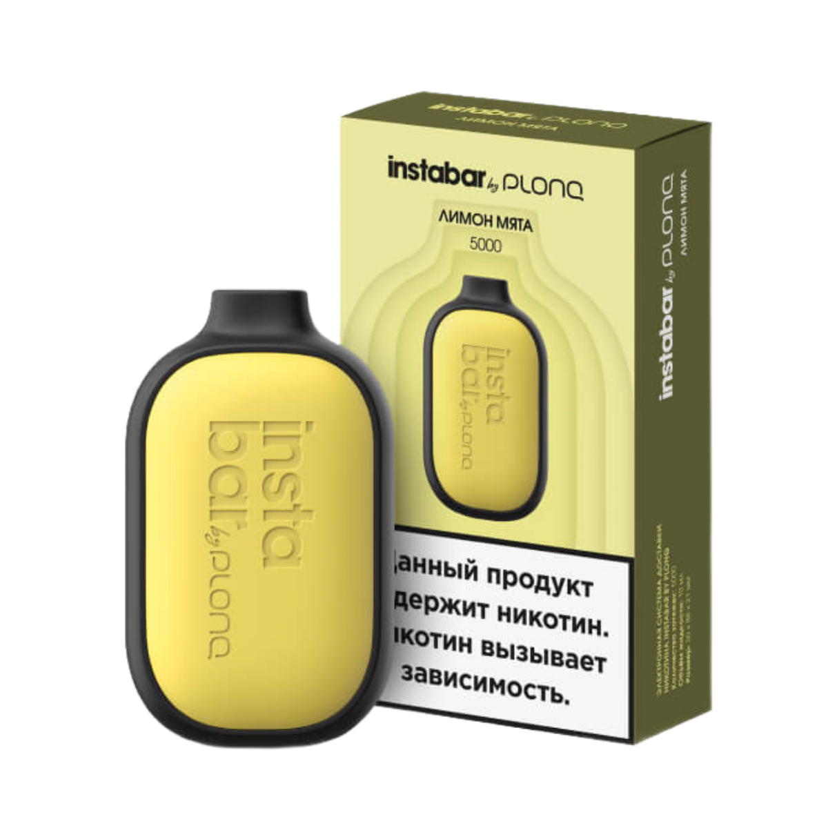 картинка Instabar By PLONQ 5000 - Лимон Мята от магазина BigSmoke