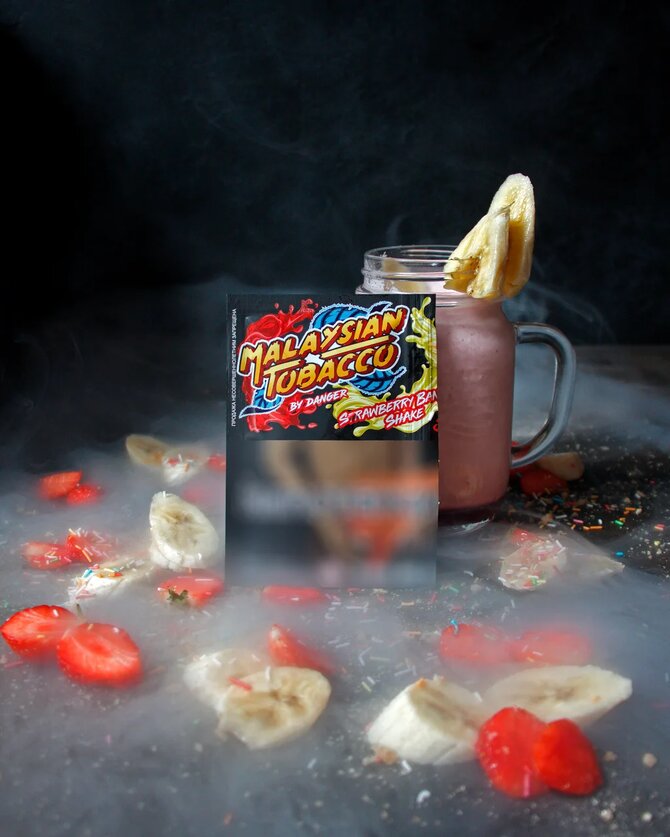 картинка Табак Malaysian tobacco - Strawberry banana shake 50 гр. от магазина BigSmoke