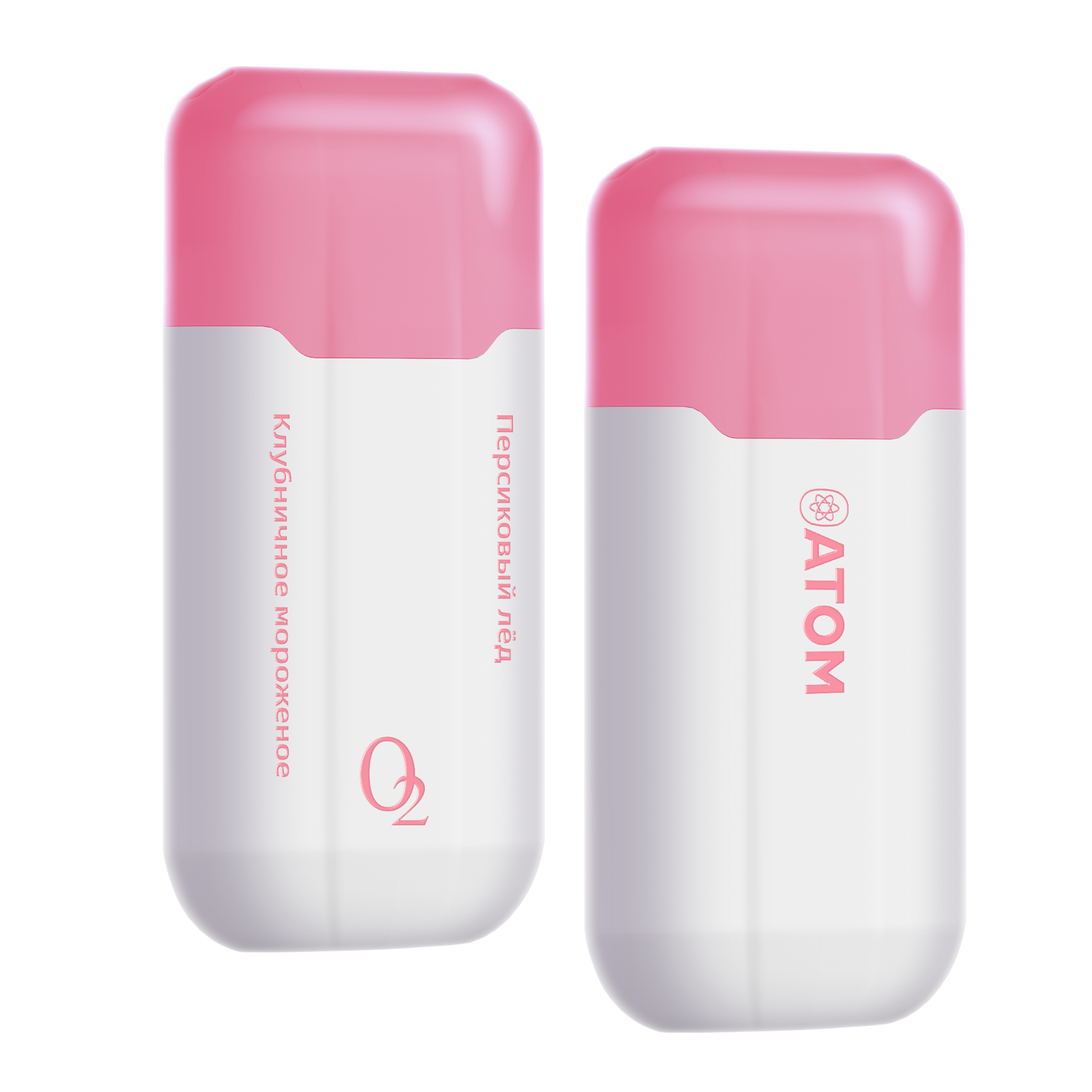 картинка ATOM O2 3000 - Персиковый Лед Клубничное Мороженое от магазина BigSmoke