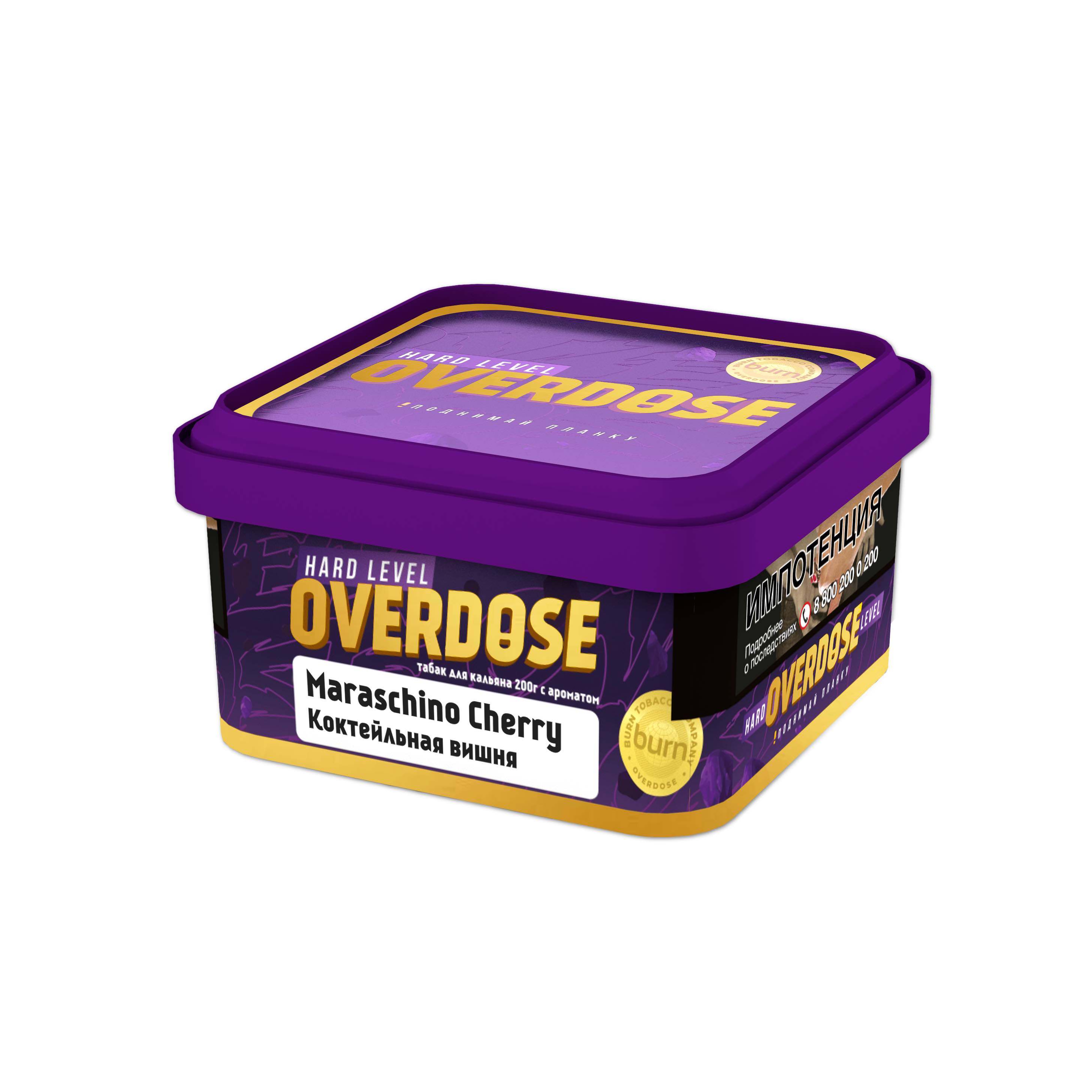 картинка Табак Overdose - Maraschino Cherry 200 гр. от магазина BigSmoke