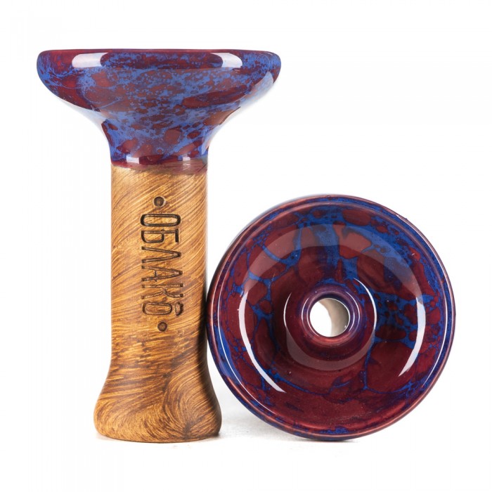 картинка Чаша ОБЛАКО Phunnel M Glaze Сине-Красный Мрамор от магазина BigSmoke