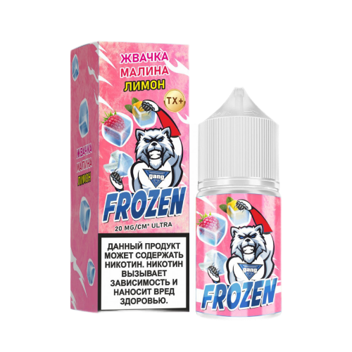 картинка Жидкость GANG FROZEN 30ml 2% Ultra Hard - Жвачка Малина Лимон от магазина BigSmoke