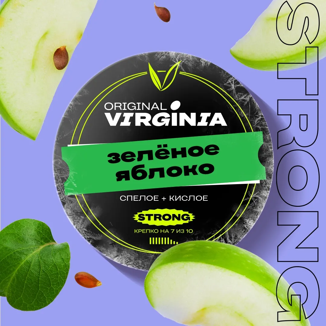 картинка Табак Original Virginia Strong - Зеленое Яблоко 100 гр. от магазина BigSmoke