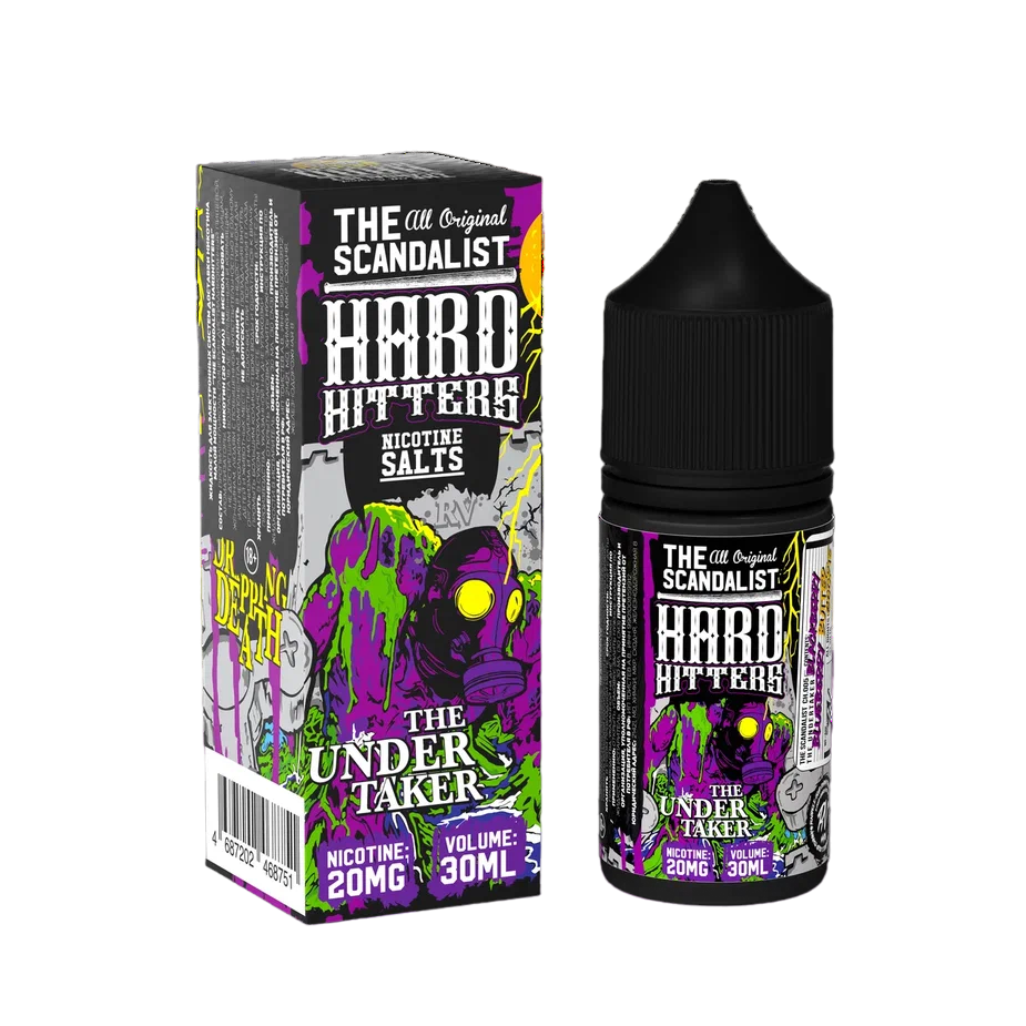 картинка The Scandalist Hardhitters 30 мл 20 Salt - The Undertaker от магазина BigSmoke
