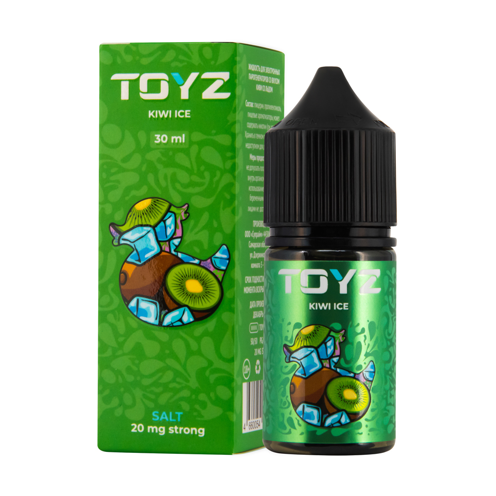 картинка Жидкость Toyz Kiwi ice 20 Strong мг/мл 30 мл от магазина BigSmoke