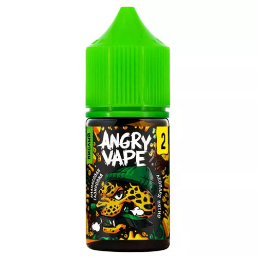 картинка Angry Vape Strong Sour 30 мл. 20 мг. - Леопард Пятно (Ананасовая Газировка) от магазина BigSmoke