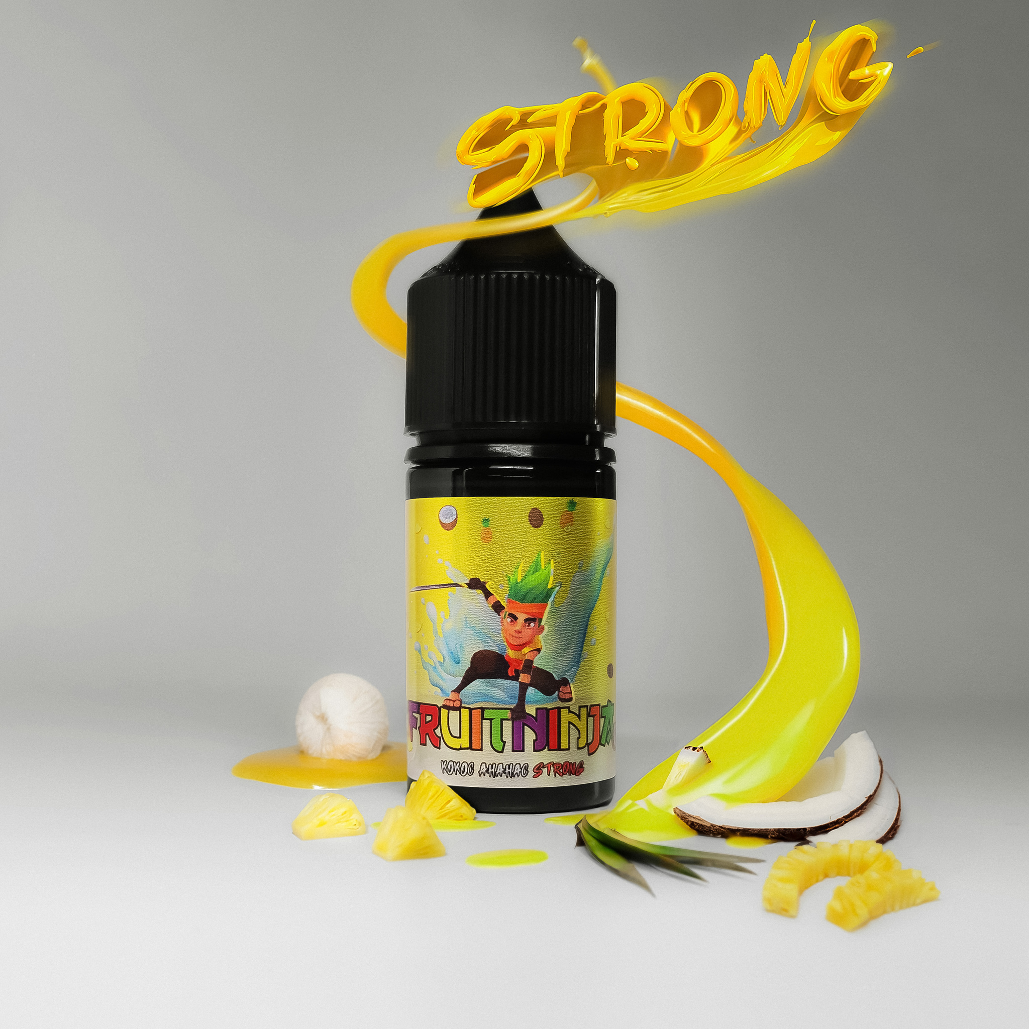 картинка Жидкость Fruit Ninja Strong - Кокос Ананас от магазина BigSmoke