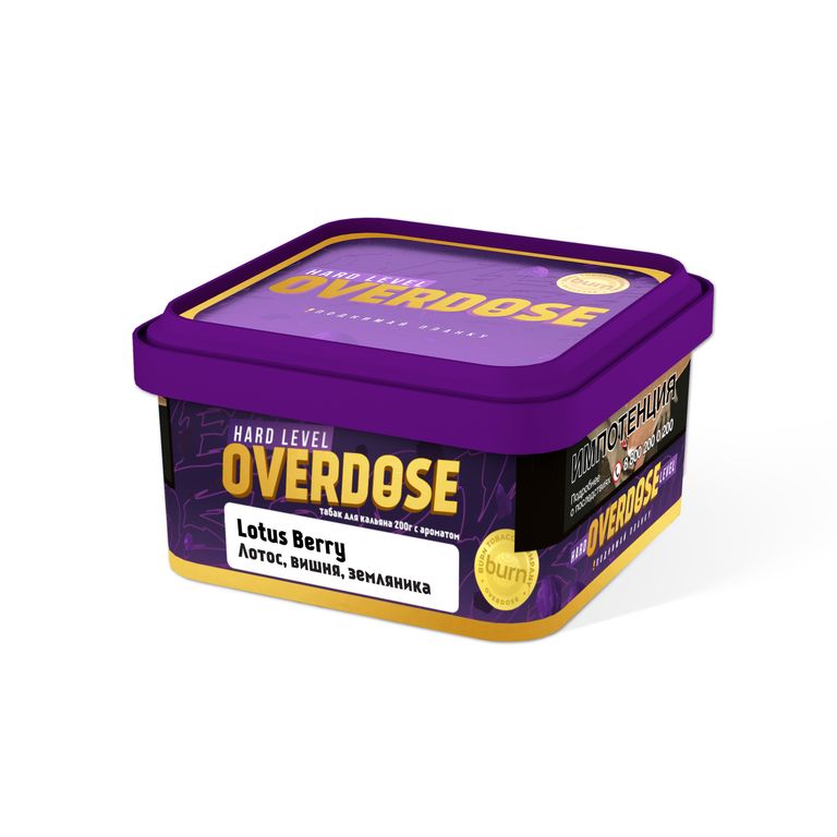 картинка Табак Overdose - Lotus Berry 200 гр. от магазина BigSmoke