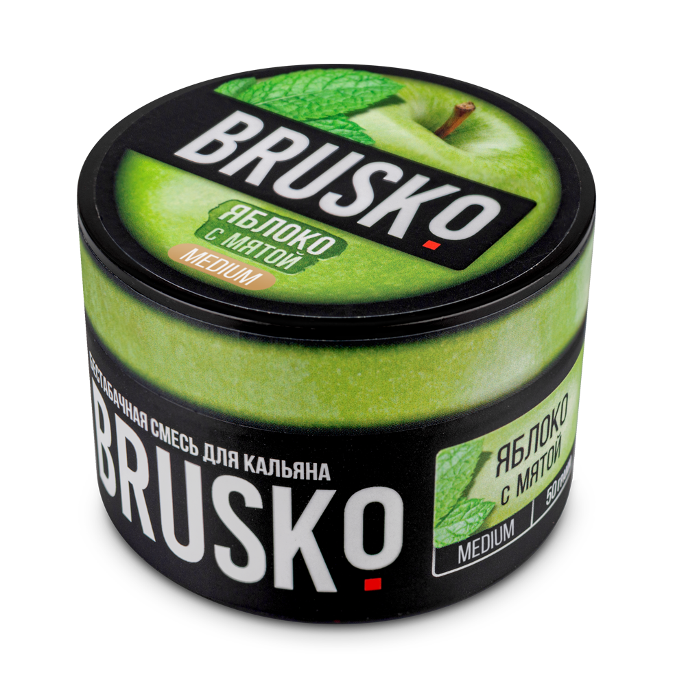 картинка Brusko - Яблоко с Мятой 50 гр. от магазина BigSmoke