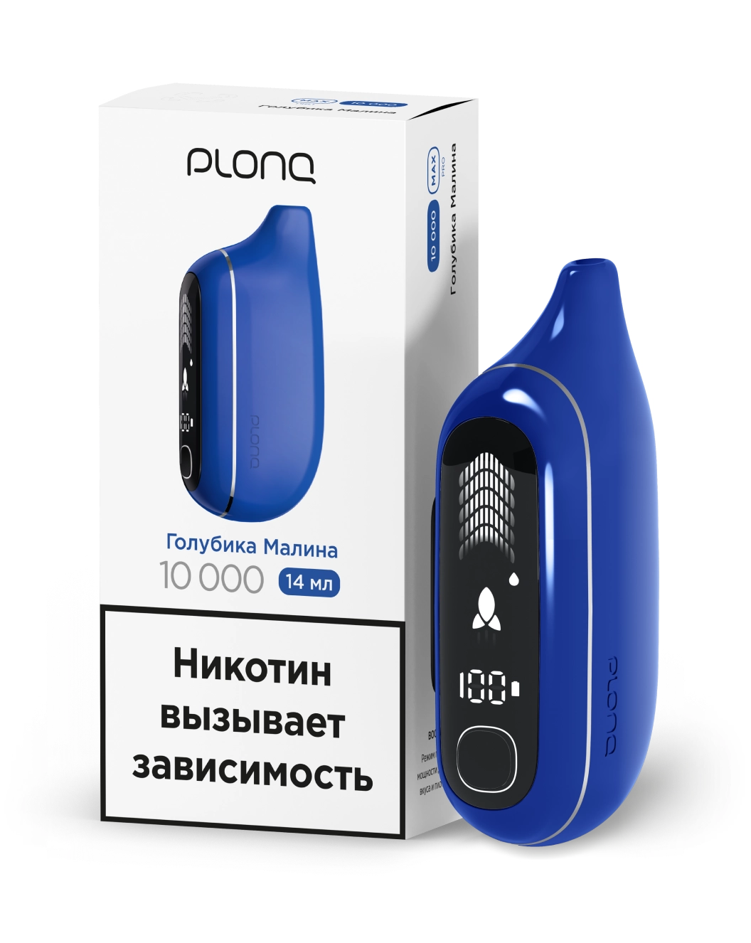 картинка PLONQ Max Pro 10000 - Голубика Малина от магазина BigSmoke