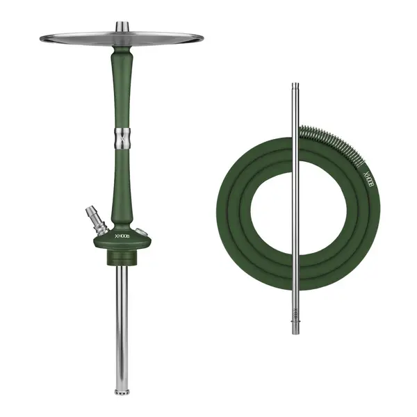 картинка Кальян Hoob - Go British racing green/Stainless Steel от магазина BigSmoke