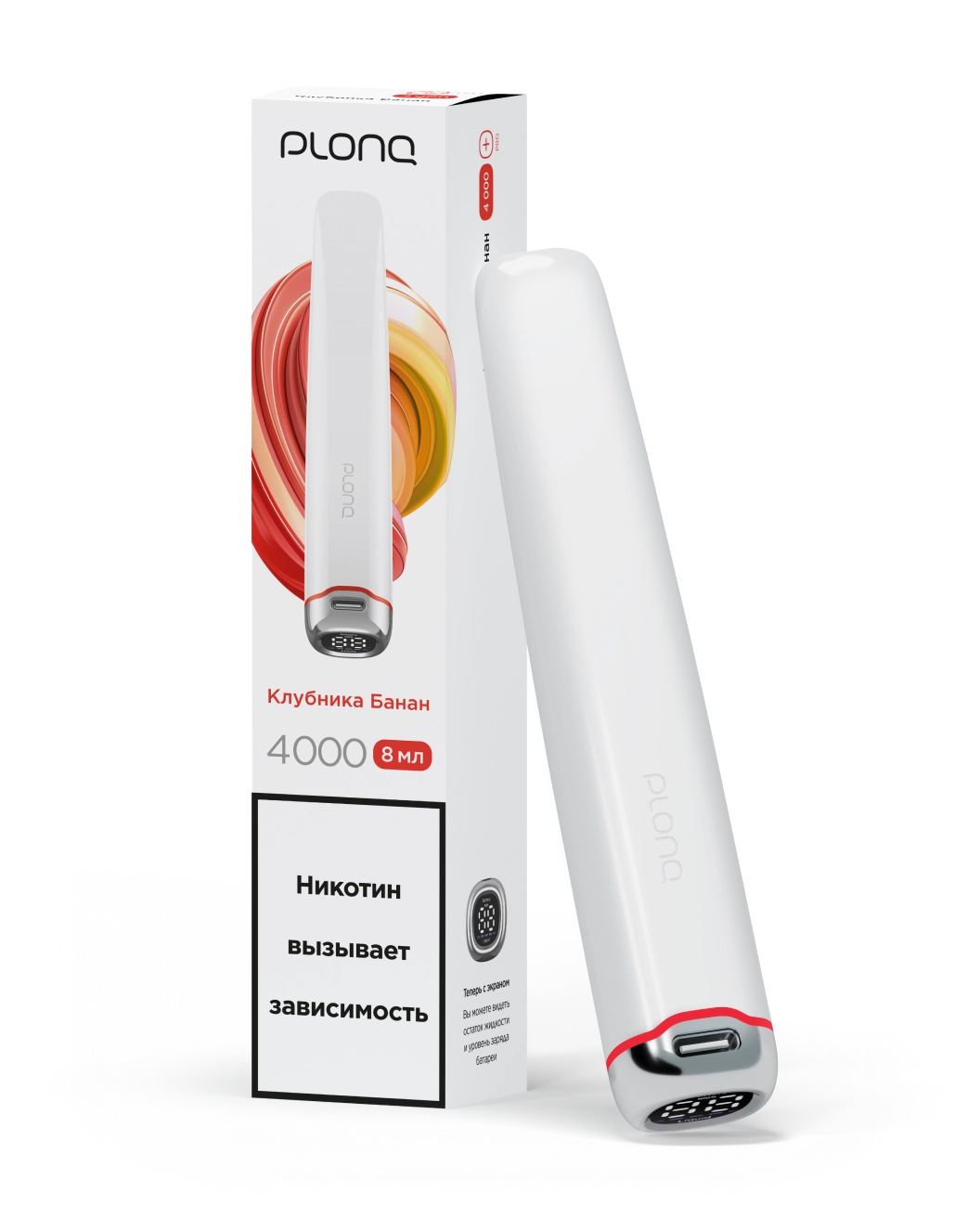 картинка Plonq Plus pro 4000 - Клубника Банан от магазина BigSmoke