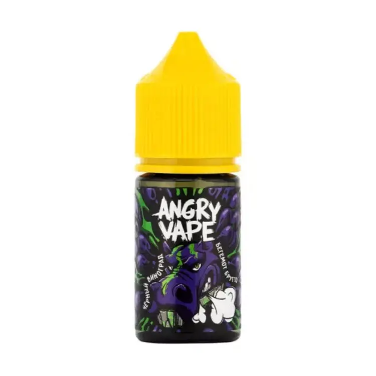 картинка Angry Vape Strong 30 мл. 20 мг. - Бегемот Брутто (Черный Виноград) от магазина BigSmoke