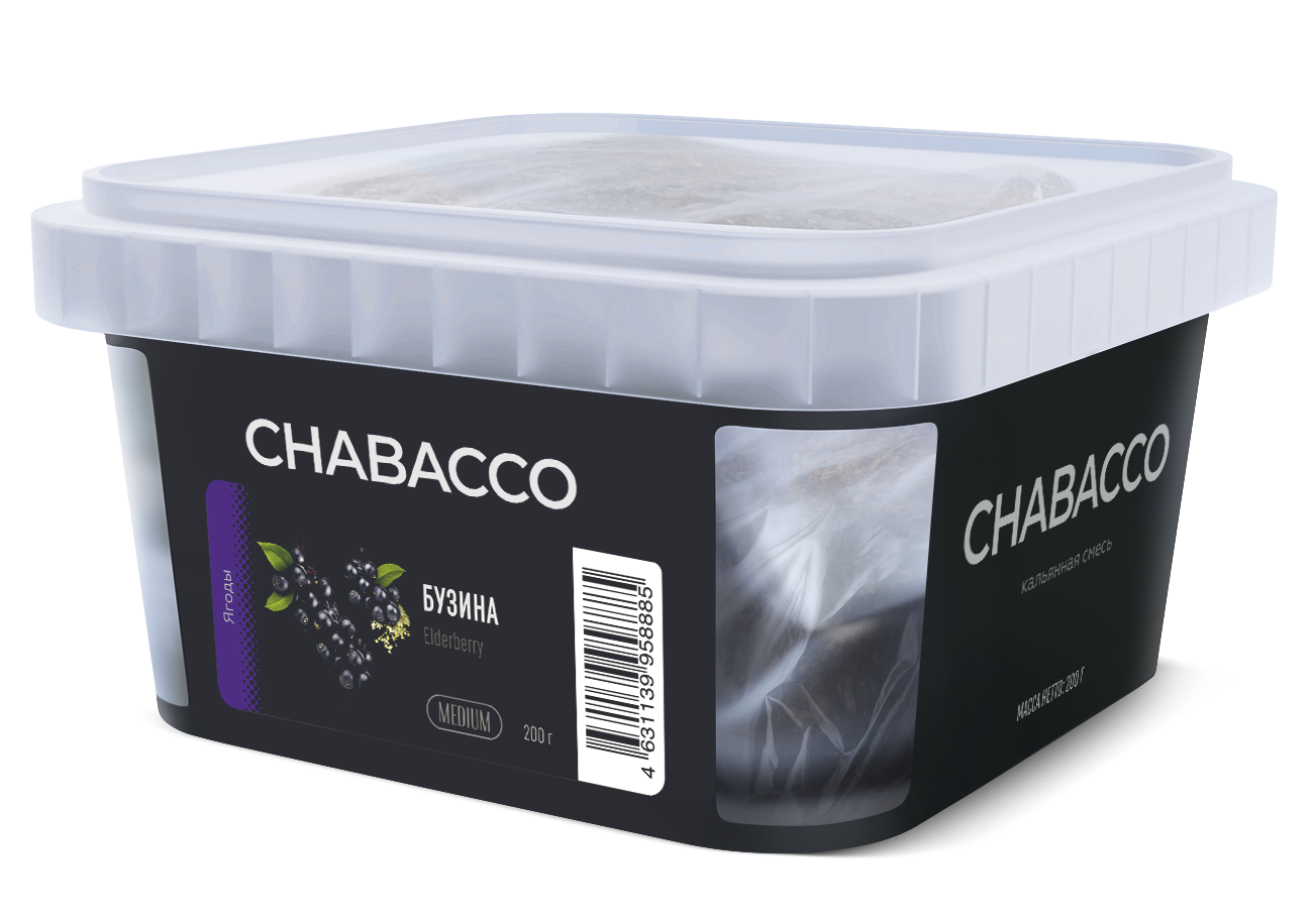 картинка Chabacco Medium - Elderberry 200 гр. от магазина BigSmoke