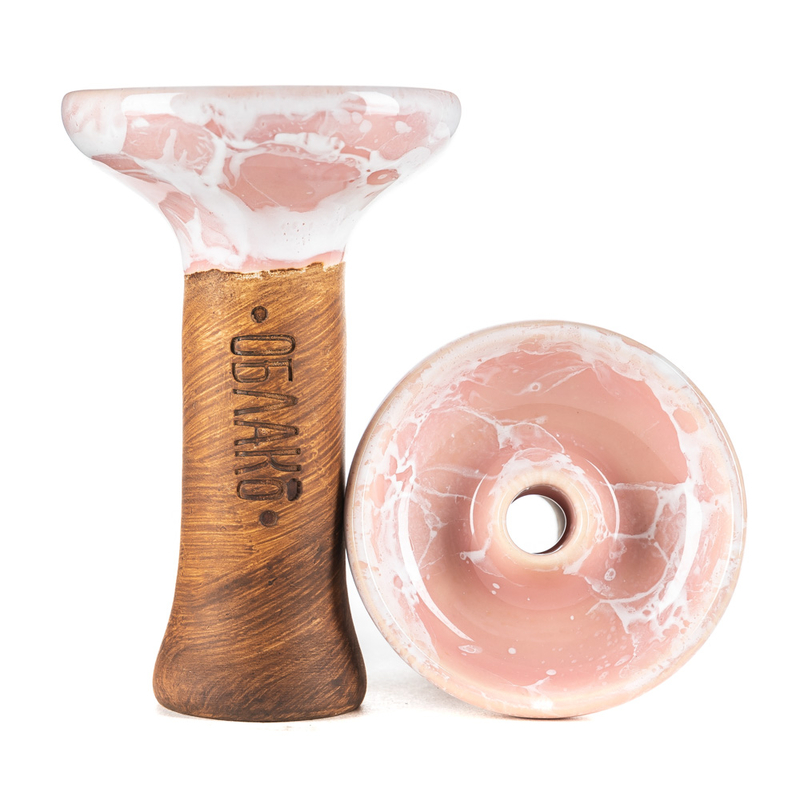 картинка Чаша ОБЛАКО Phunnel M glaze Розово-Белый Мрамор от магазина BigSmoke