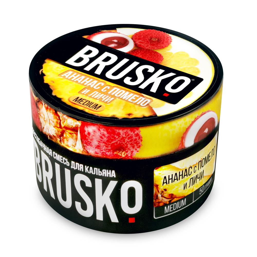 картинка Brusko - Ананас с Помело и Личи 50 гр. от магазина BigSmoke