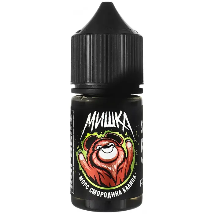 картинка Мишка 30 мл. 6 мг. - Морс Смородина Калина от магазина BigSmoke