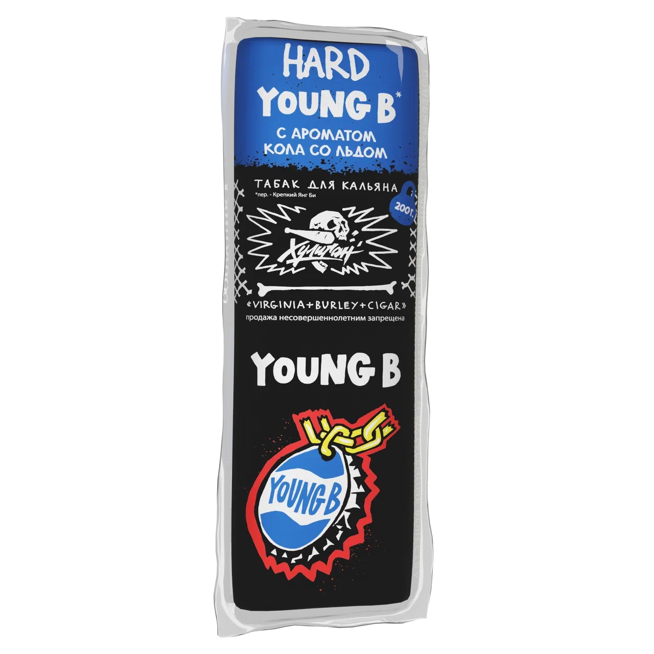 картинка Табак Хулиган Hard - Young B (Холодная Кола) 200 гр. от магазина BigSmoke
