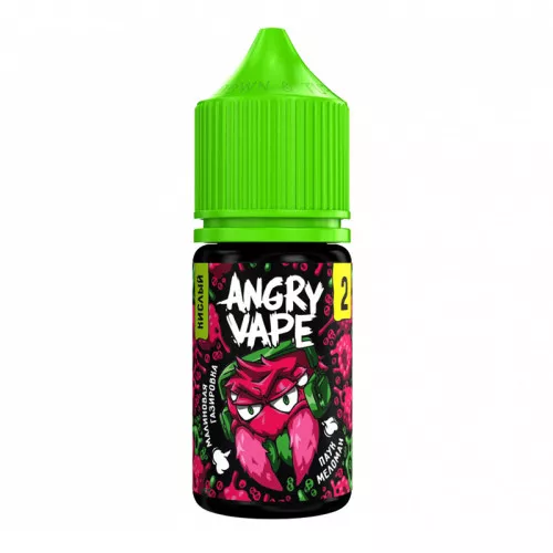 картинка Angry Vape Strong Sour 30 мл. 20 мг. - Паук Меломан (Малиновая Газировка) от магазина BigSmoke