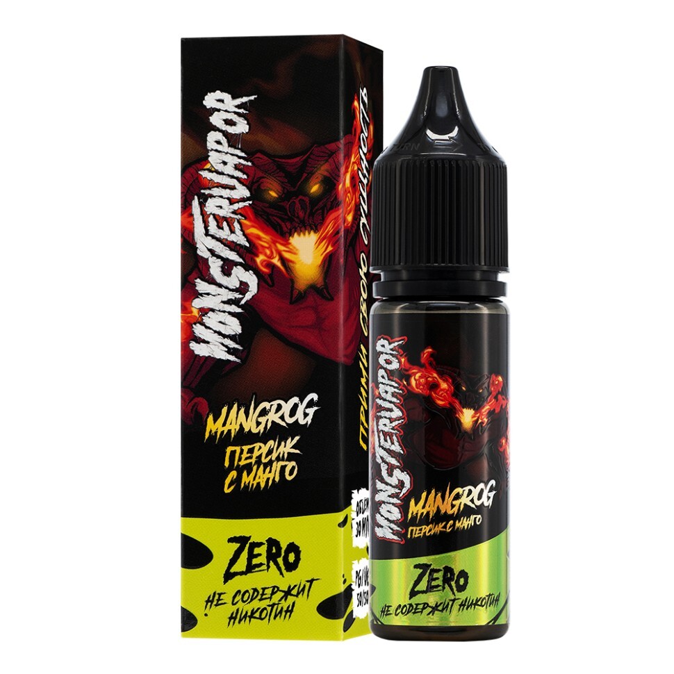картинка MonsterVapor Strong 30 мл. 20 мг. - ManGrog (Персик с Манго) от магазина BigSmoke