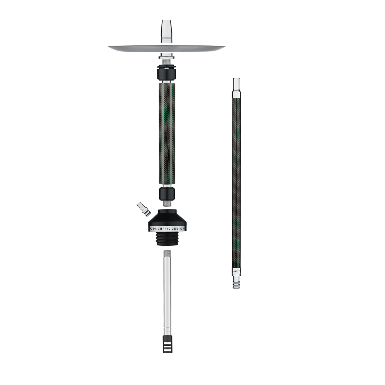 картинка Кальян Conceptic Design - Carbon Green от магазина BigSmoke
