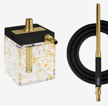 картинка Кальян Hoob - SubAtom Black/Gold (золотая крошка) от магазина BigSmoke