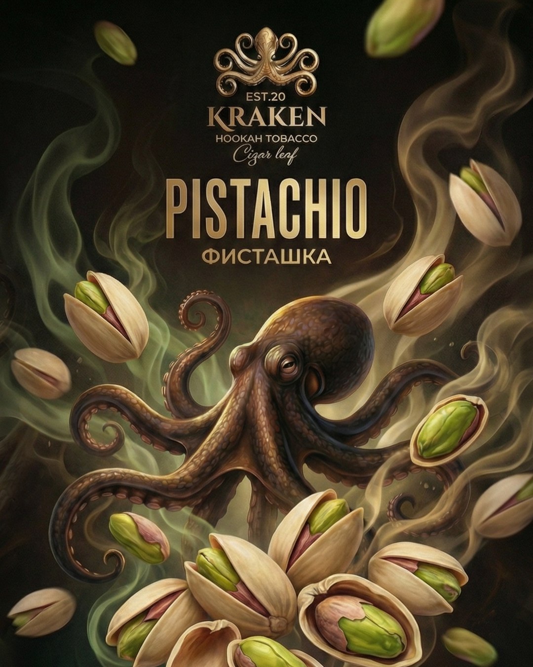 картинка Табак Kraken Medium - Фисташка 250 гр. от магазина BigSmoke