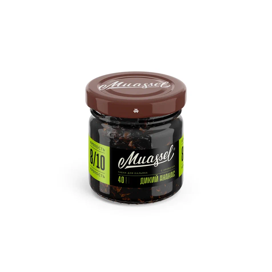 картинка Табак Muassel 8/10 - Дикий Ананас 40гр. от магазина BigSmoke