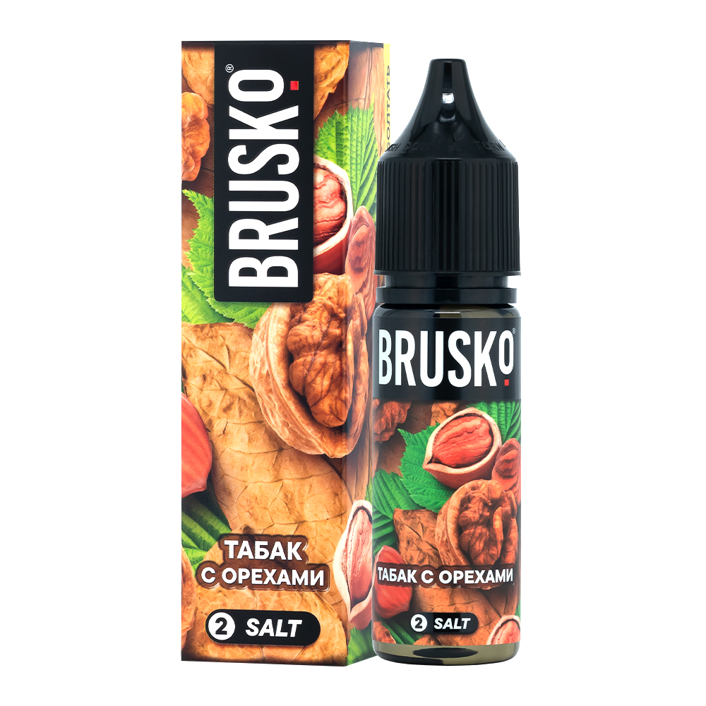 картинка Жидкость Brusko salt, 35 мл, Табак с орехами, 2 от магазина BigSmoke