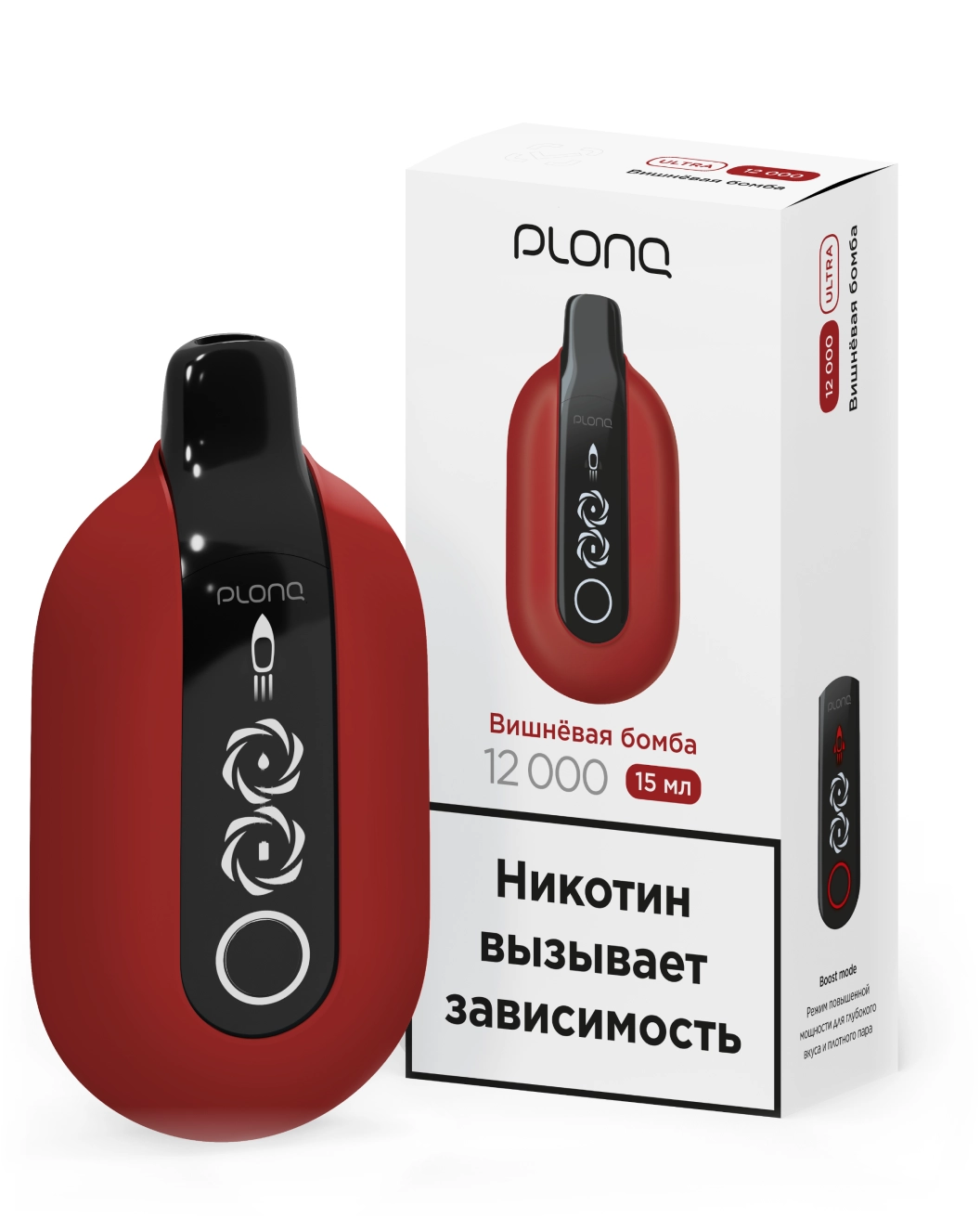 картинка PLONQ Ultra 12000 - Вишневая Бомба от магазина BigSmoke