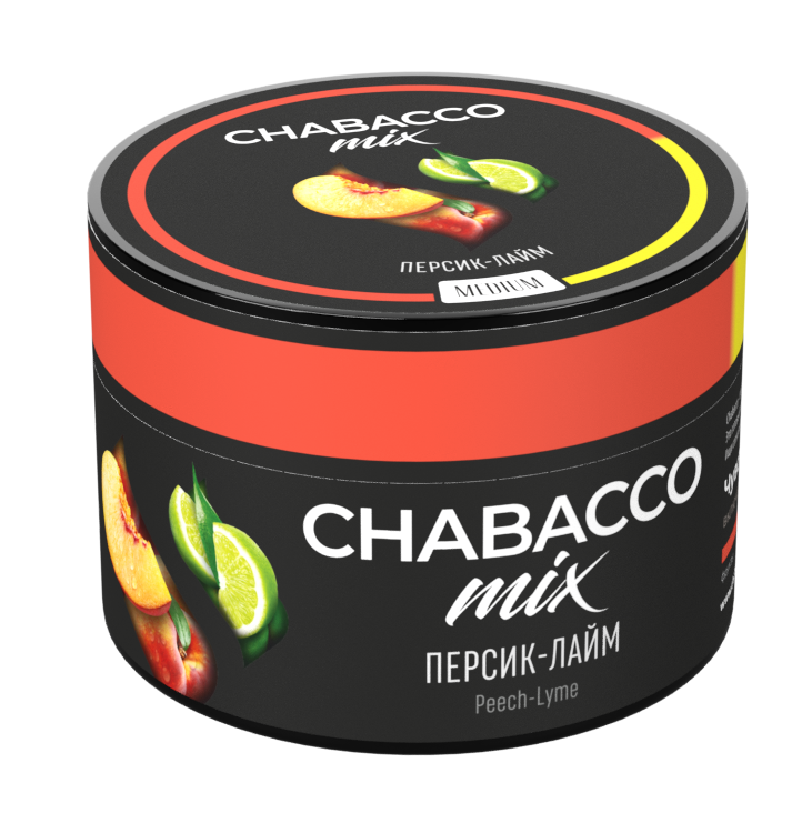 картинка Chabacco Mix Medium – Peach-Lime 50 гр. от магазина BigSmoke