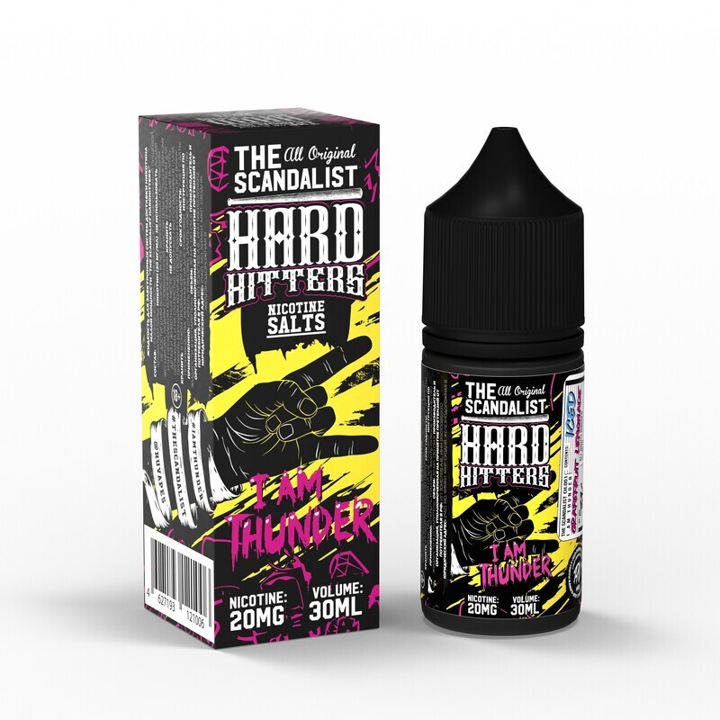 картинка The Scandalist Hardhitters 30 мл 20 Salt - I am Thunder от магазина BigSmoke