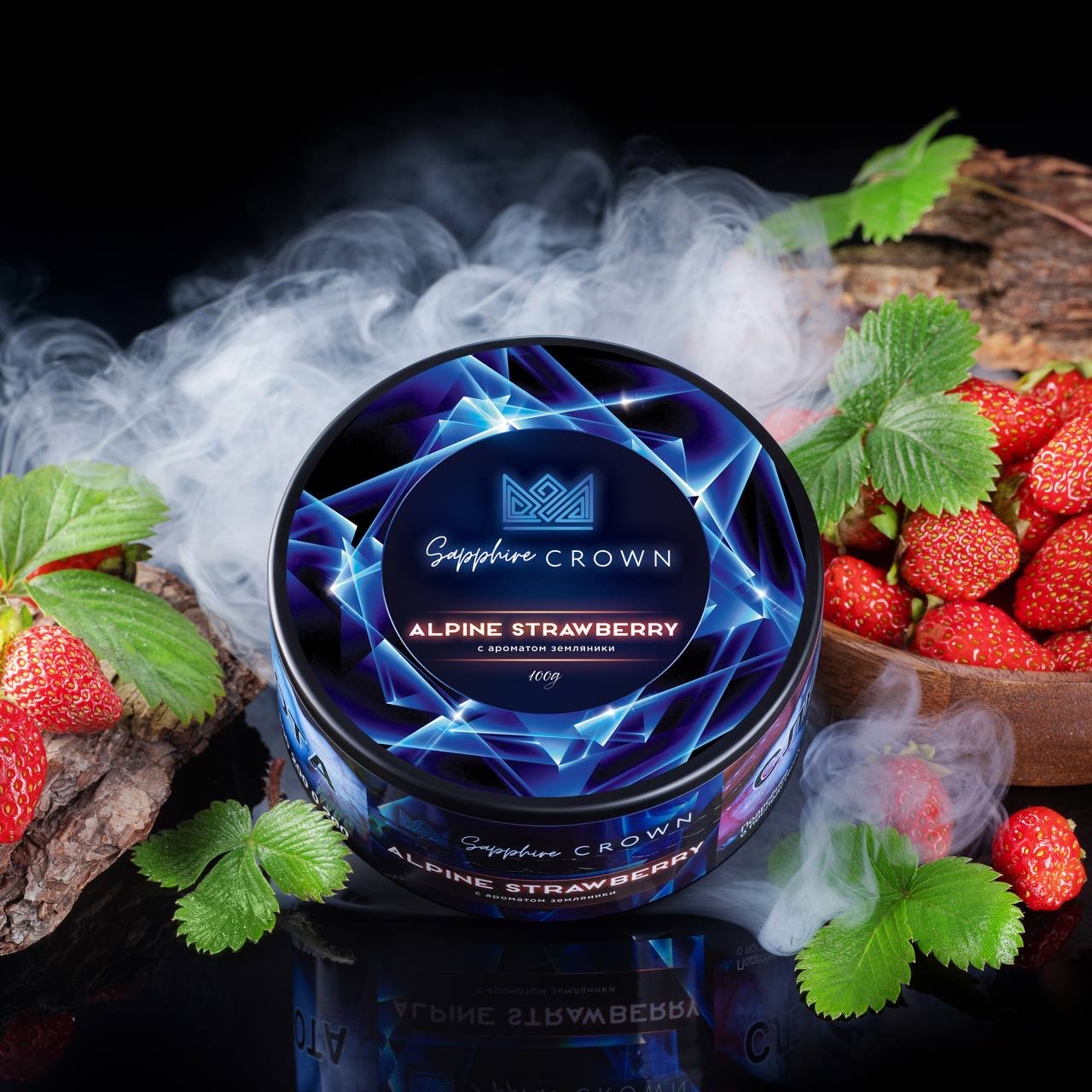 картинка Табак Sapphire Crown - Alpine Strawberry 100 гр. от магазина BigSmoke