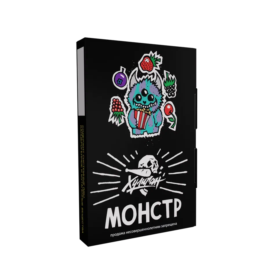картинка Табак Хулиган - Монстр (Ягодный Попкорн) 25 гр. от магазина BigSmoke