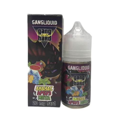 картинка Жидкость GANG HARD 30ml 2% - Ананас Арбуз Мята от магазина BigSmoke
