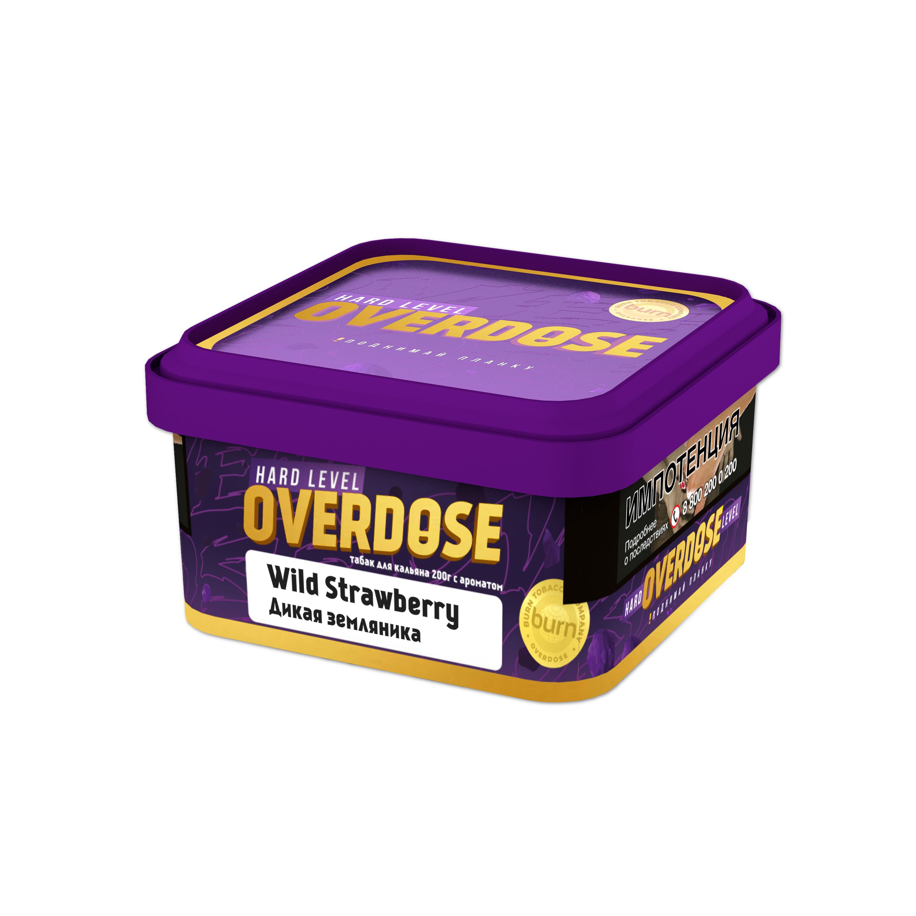 картинка Табак Overdose - Wild Strawberry 200 гр. от магазина BigSmoke