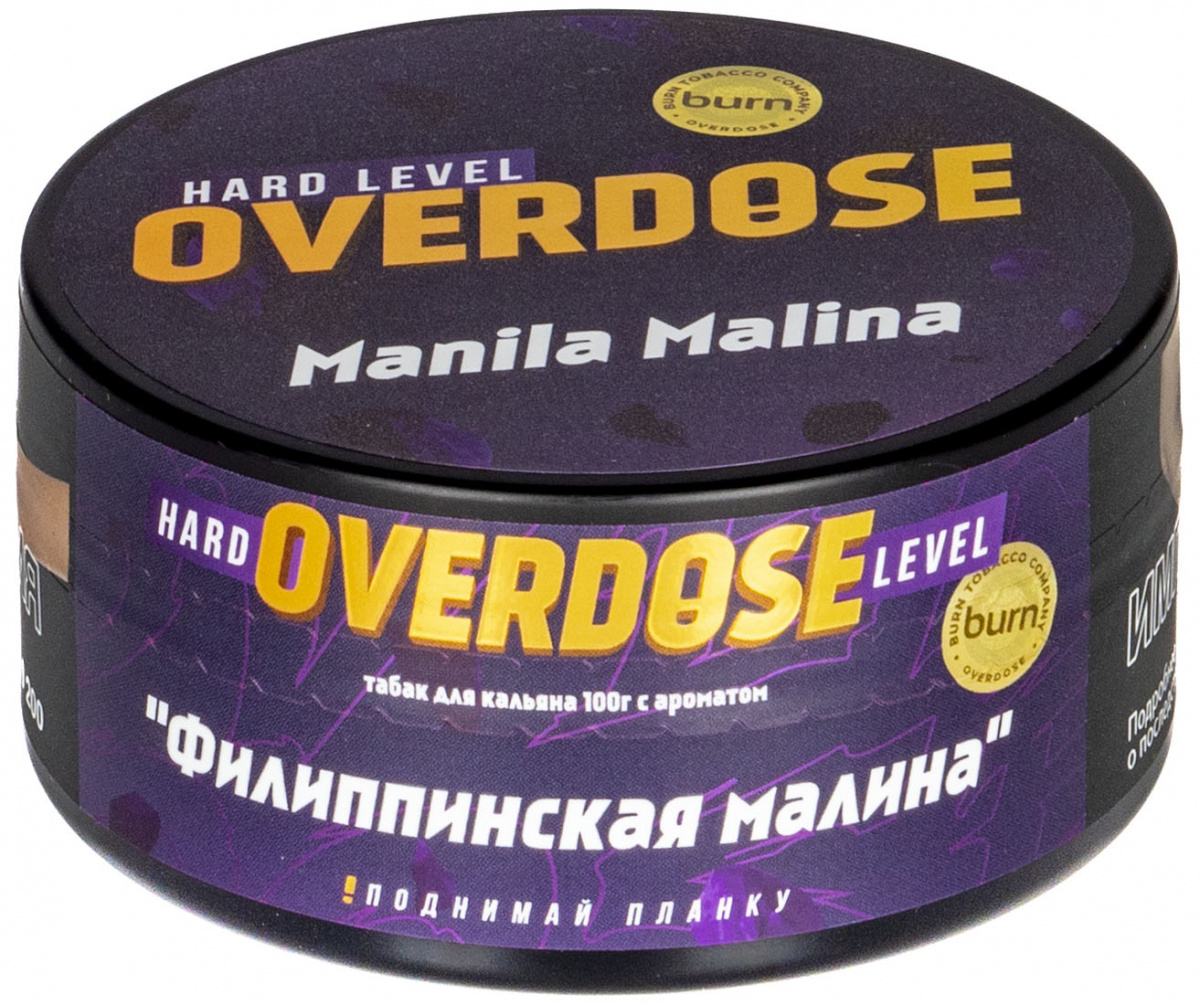картинка Табак Overdose - Manila Malina 100 гр. от магазина BigSmoke