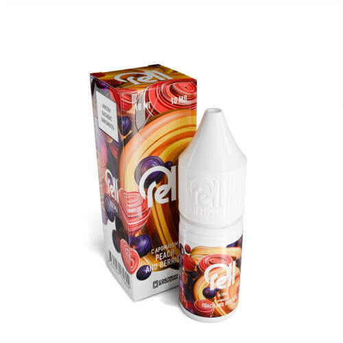 картинка Жидкость Rell Ultimate 10мл 20мг - Peach Blueberry (Персик и Черника) от магазина BigSmoke
