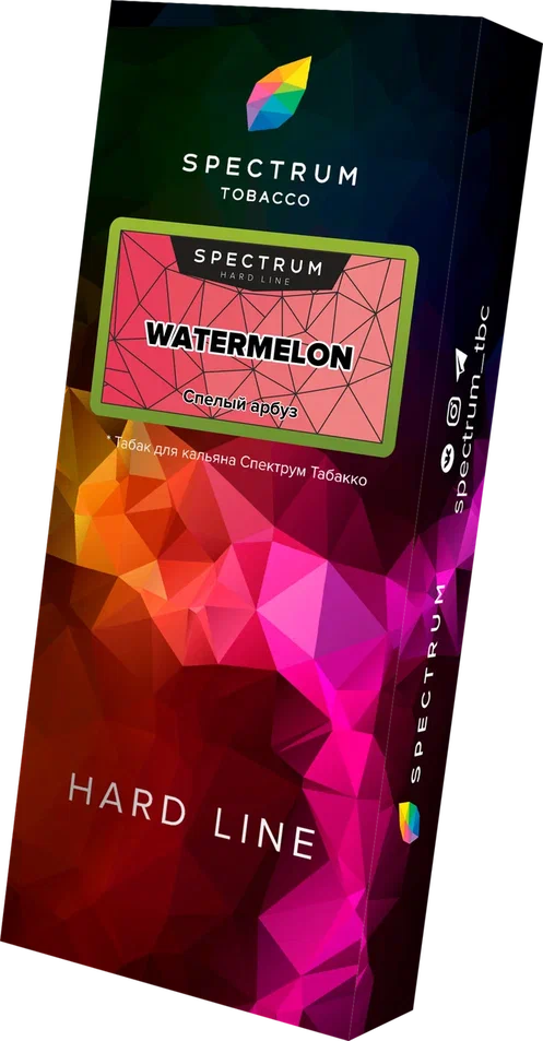картинка Табак Spectrum Hard - Watermelon 100 гр. от магазина BigSmoke