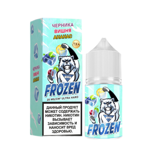картинка Жидкость GANG FROZEN 30ml 2% Ultra Hard - Черника Вишня Ананас от магазина BigSmoke