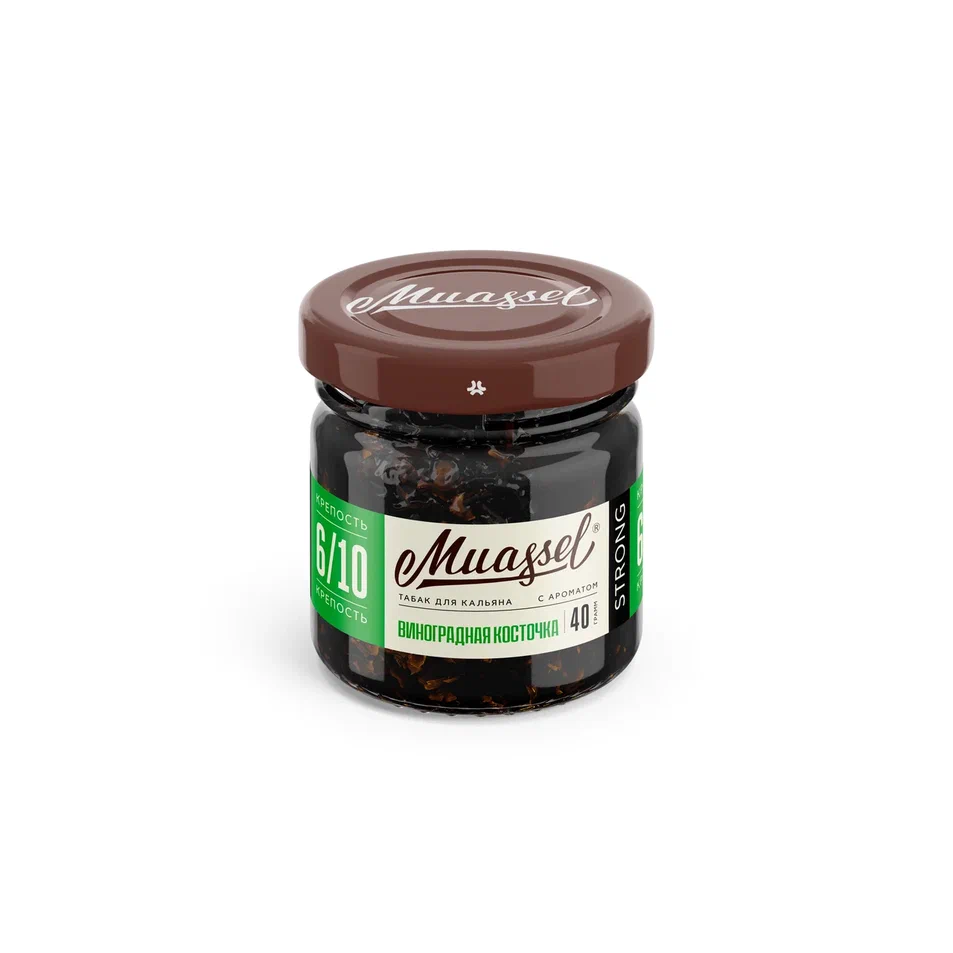 картинка Табак Muassel 6/10 - Виноградная Косточка 40гр. от магазина BigSmoke