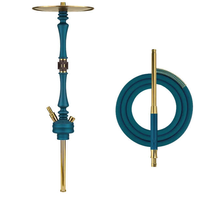 картинка Кальян Hoob Mars - Marine Blue/Gold от магазина BigSmoke