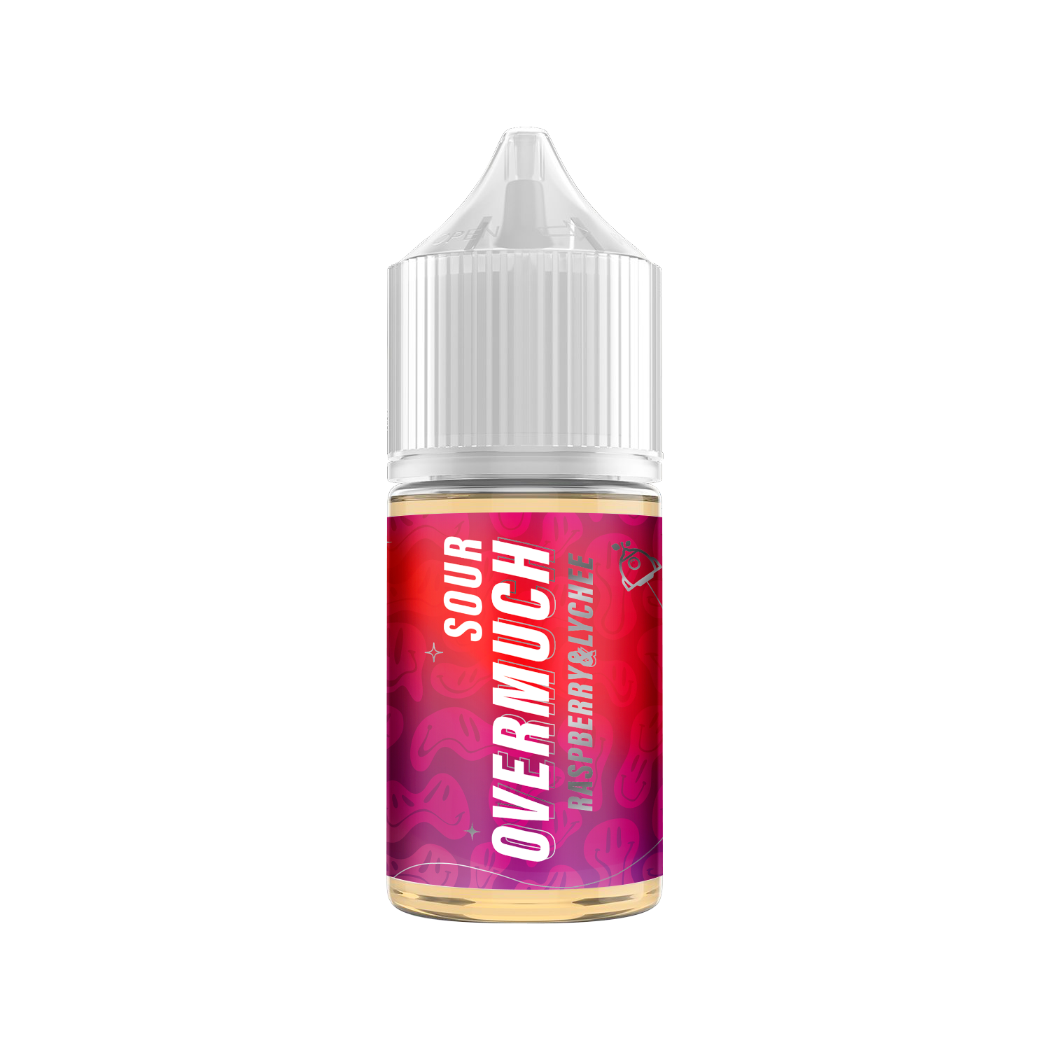 картинка Overmuch Sour Strong 30 мл. 20 мг. - Lychee Raspberry от магазина BigSmoke