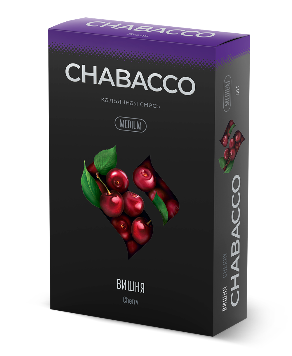 картинка Chabacco Medium – Cherry 50 гр. от магазина BigSmoke